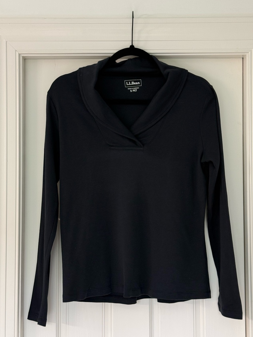 L.L. Bean Charcoal Grey V-Neck Sweater